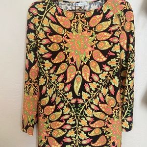 Zara Paisley Psychedelic Dress